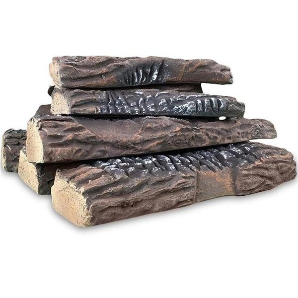 Moda Flame Moda Flame RFA3010-MF Ceramic Wood Large Gas Fireplace Logs - 10 Piece RFA3010-MF